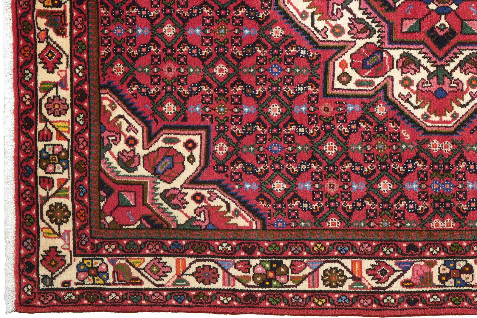Hosseinabad — Hand-knotted, 153x208 cm, Red, 100% Virgin Wool | View 3
