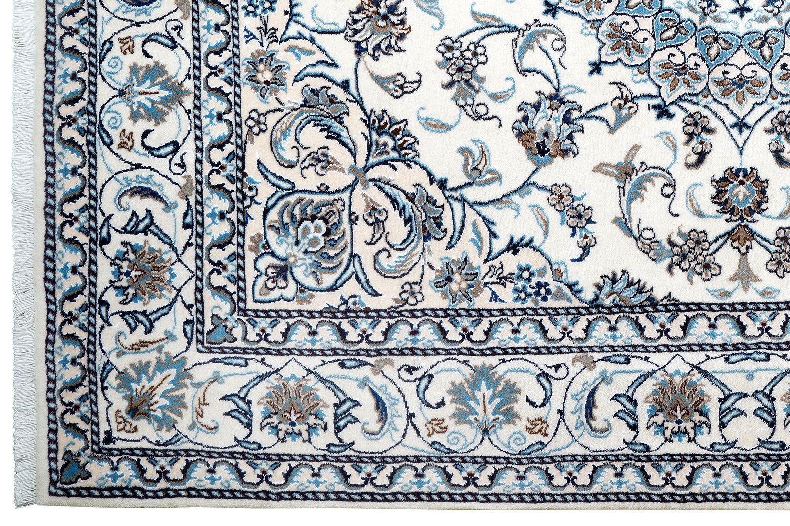 Nain 12La — Hand-knotted, 193x241 cm, Beige, 100% Virgin Wool | View 3