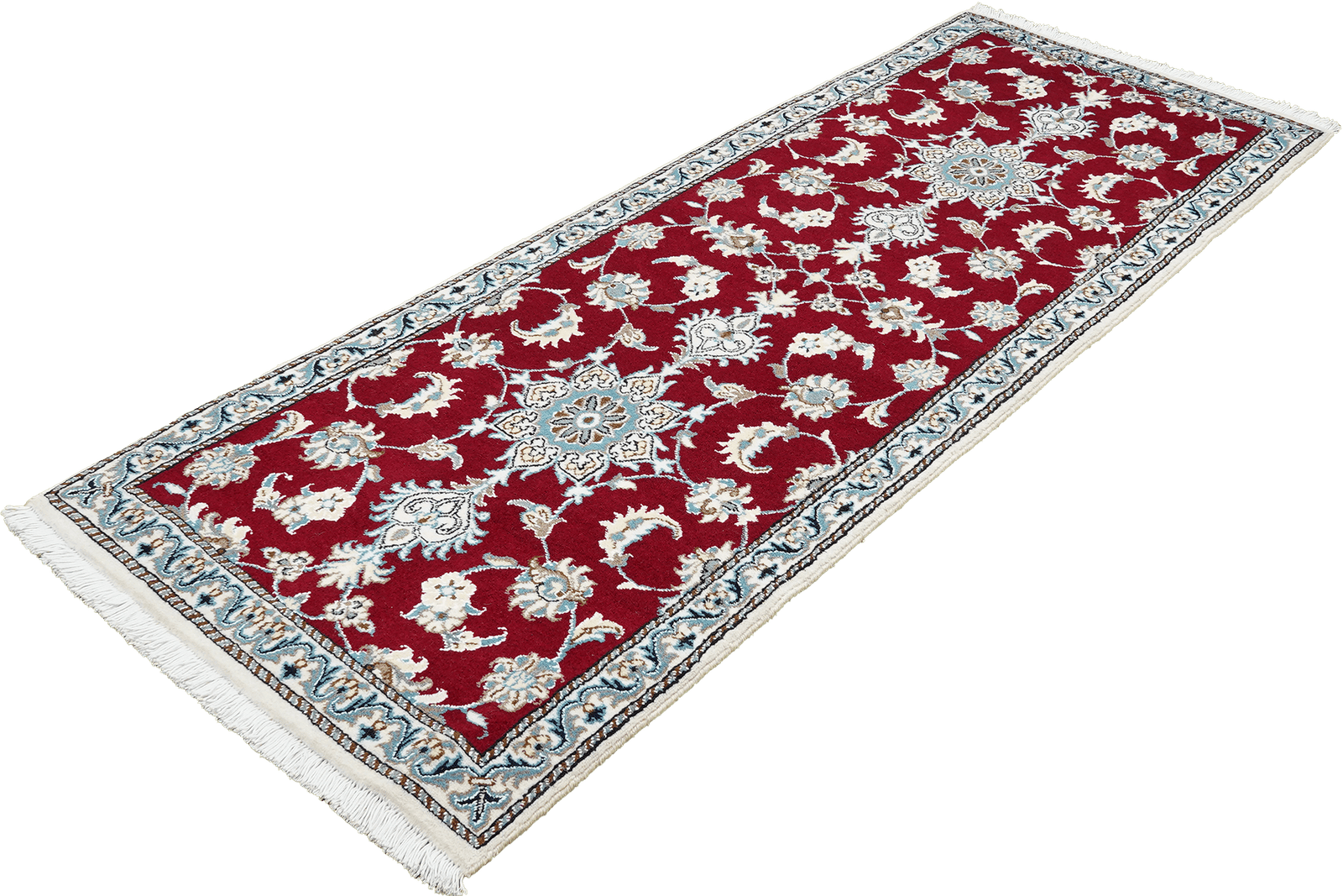 Nain 12La — Hand-knotted, 76x195 cm, Red, 100% Virgin Wool | View 5