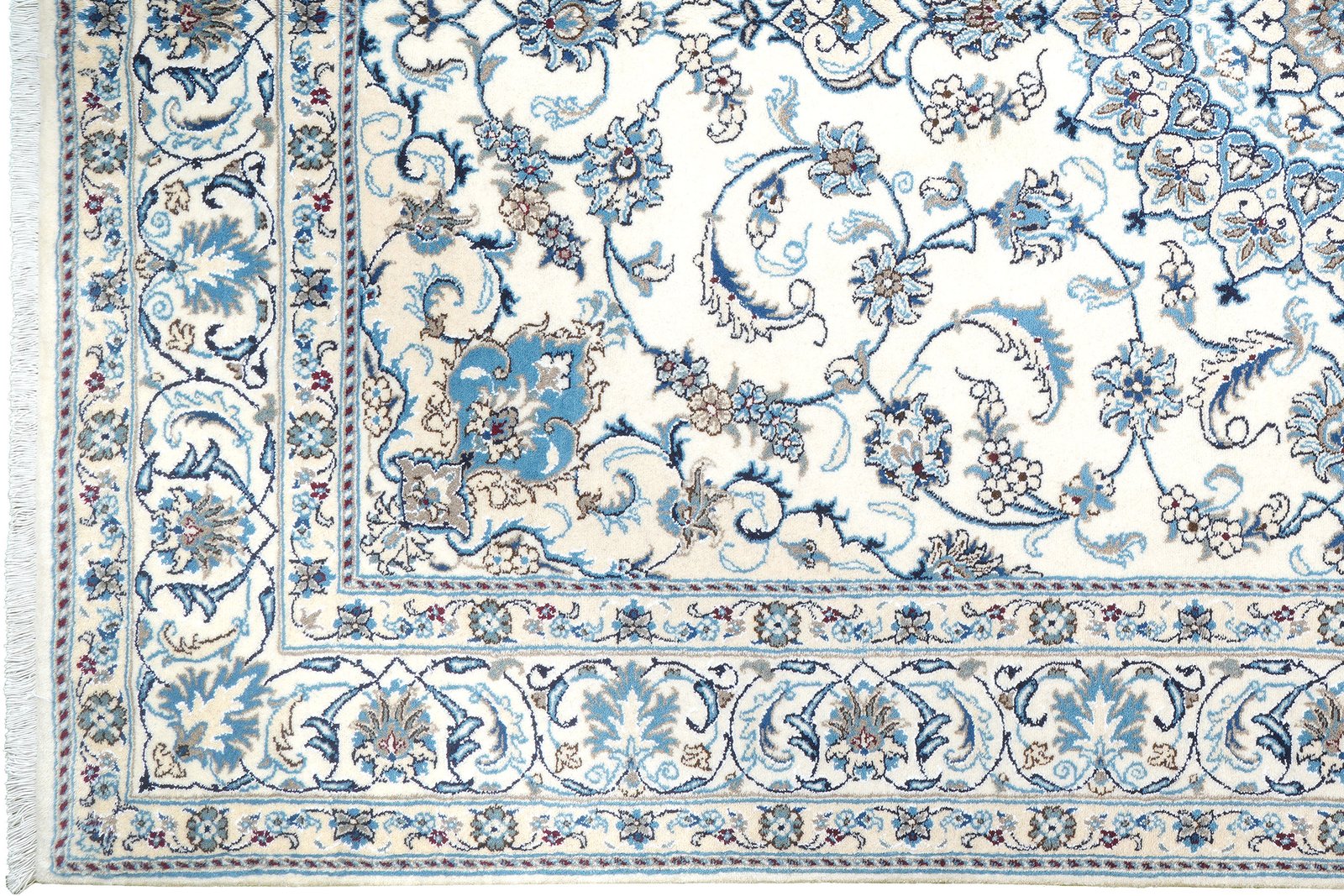 Nain 12La — Hand-knotted, 197x299 cm, Beige, 100% Virgin Wool | View 3