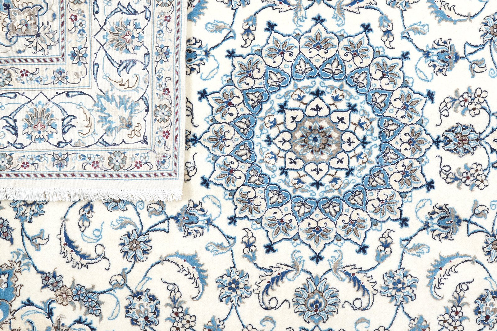 Nain 12La — Hand-knotted, 197x299 cm, Beige, 100% Virgin Wool | View 7