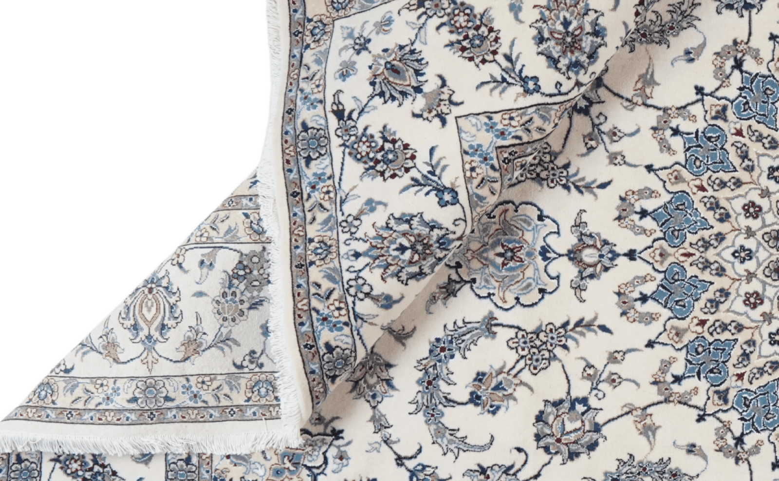 Nain 12La — Hand-knotted, 245x345 cm, Beige, 100% Virgin Wool | View 5