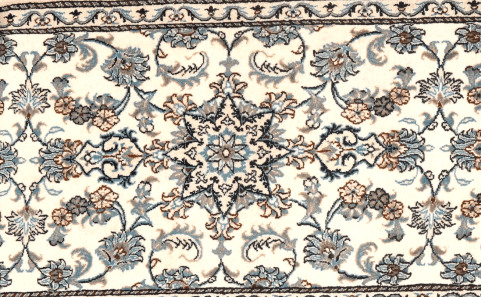 Nain 12La — Hand-knotted, 77x305 cm, Beige, 100% Virgin Wool | View 4