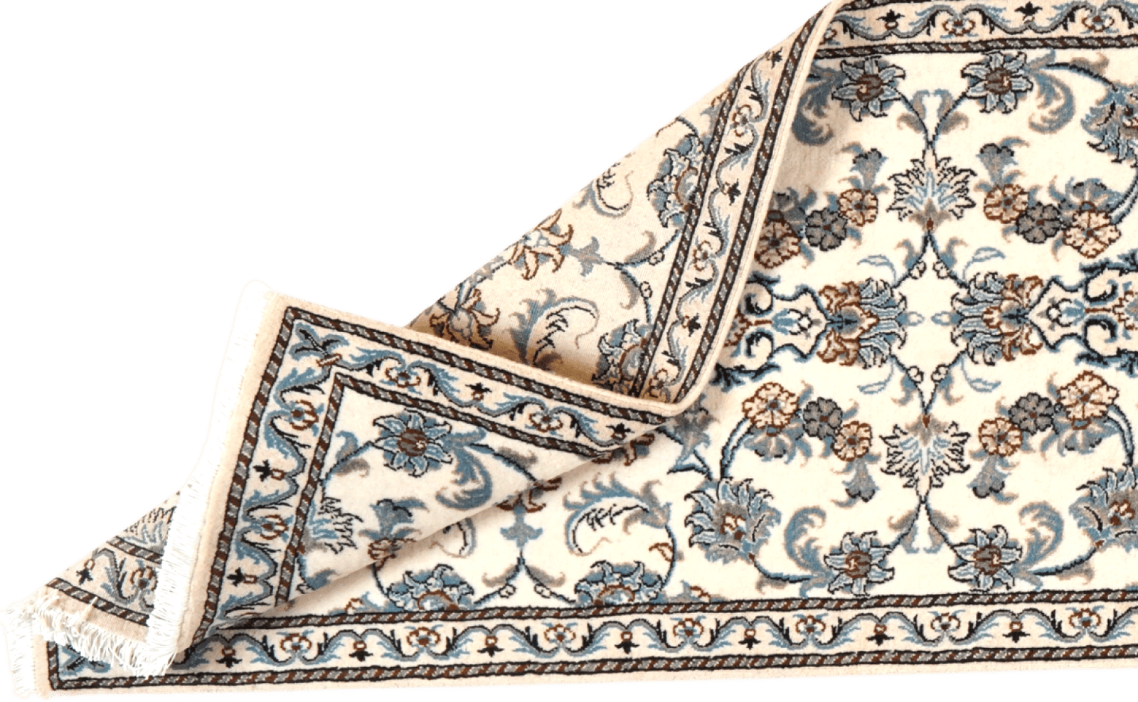 Nain 12La — Hand-knotted, 77x305 cm, Beige, 100% Virgin Wool | View 5