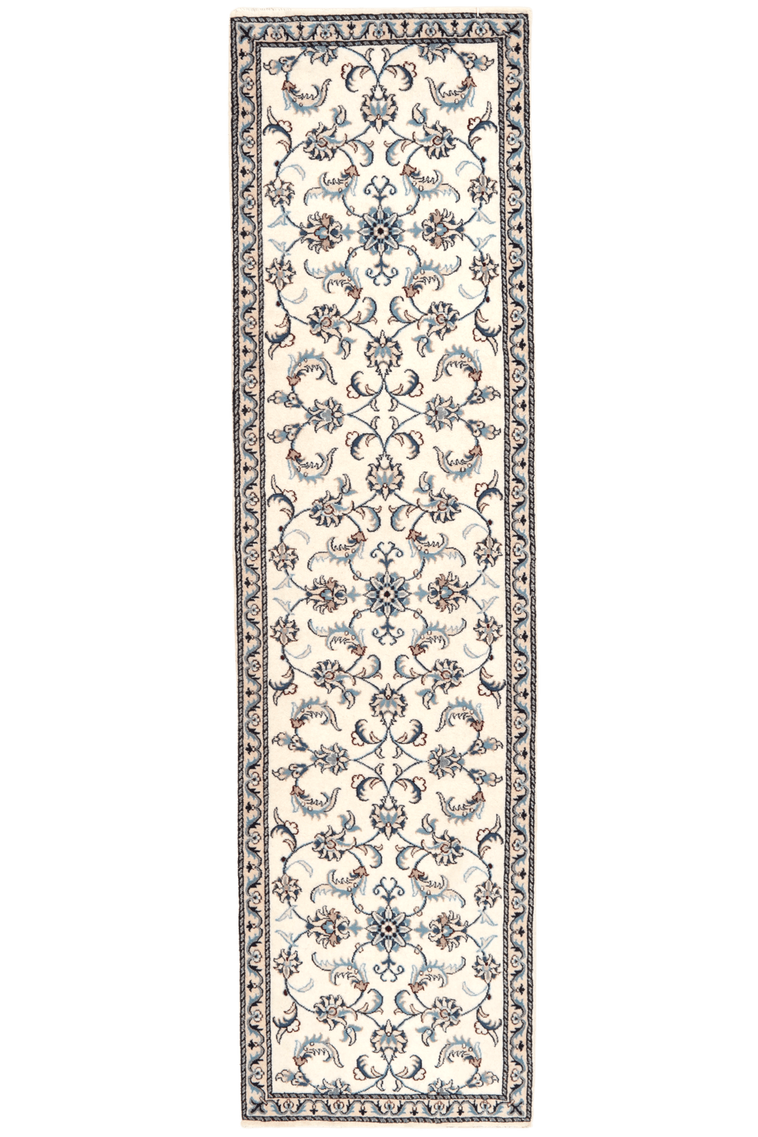 Nain 12La — Hand-knotted, 78x285 cm, Beige, 100% Virgin Wool | Main view