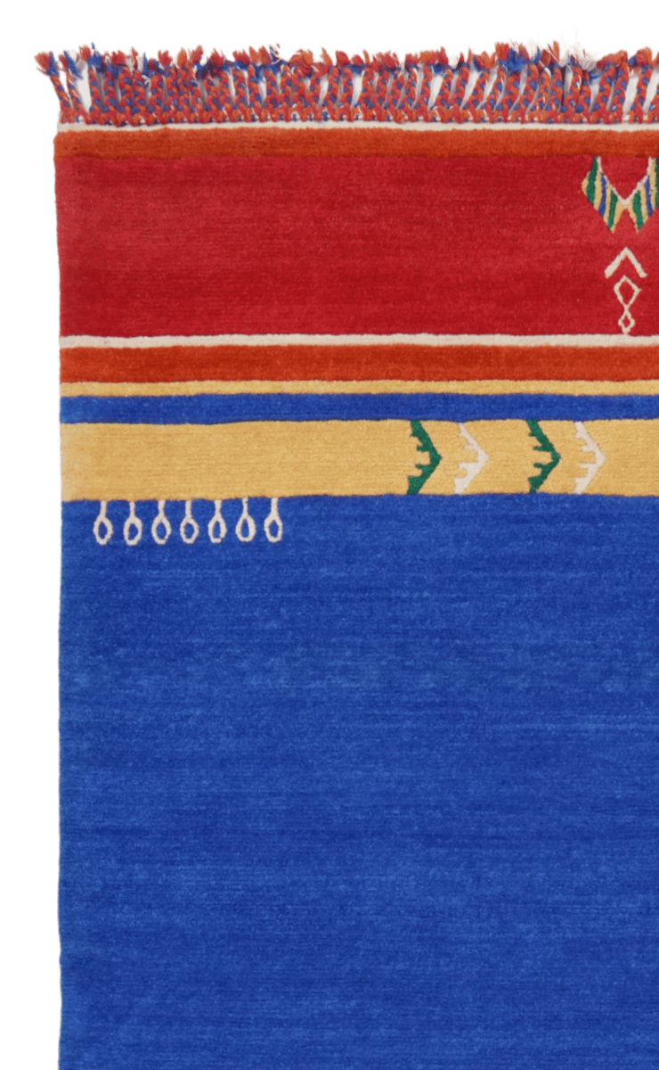 Nepal Maya — Hand-knotted, 170x240 cm, Blue, 100% Virgin Wool | View 3