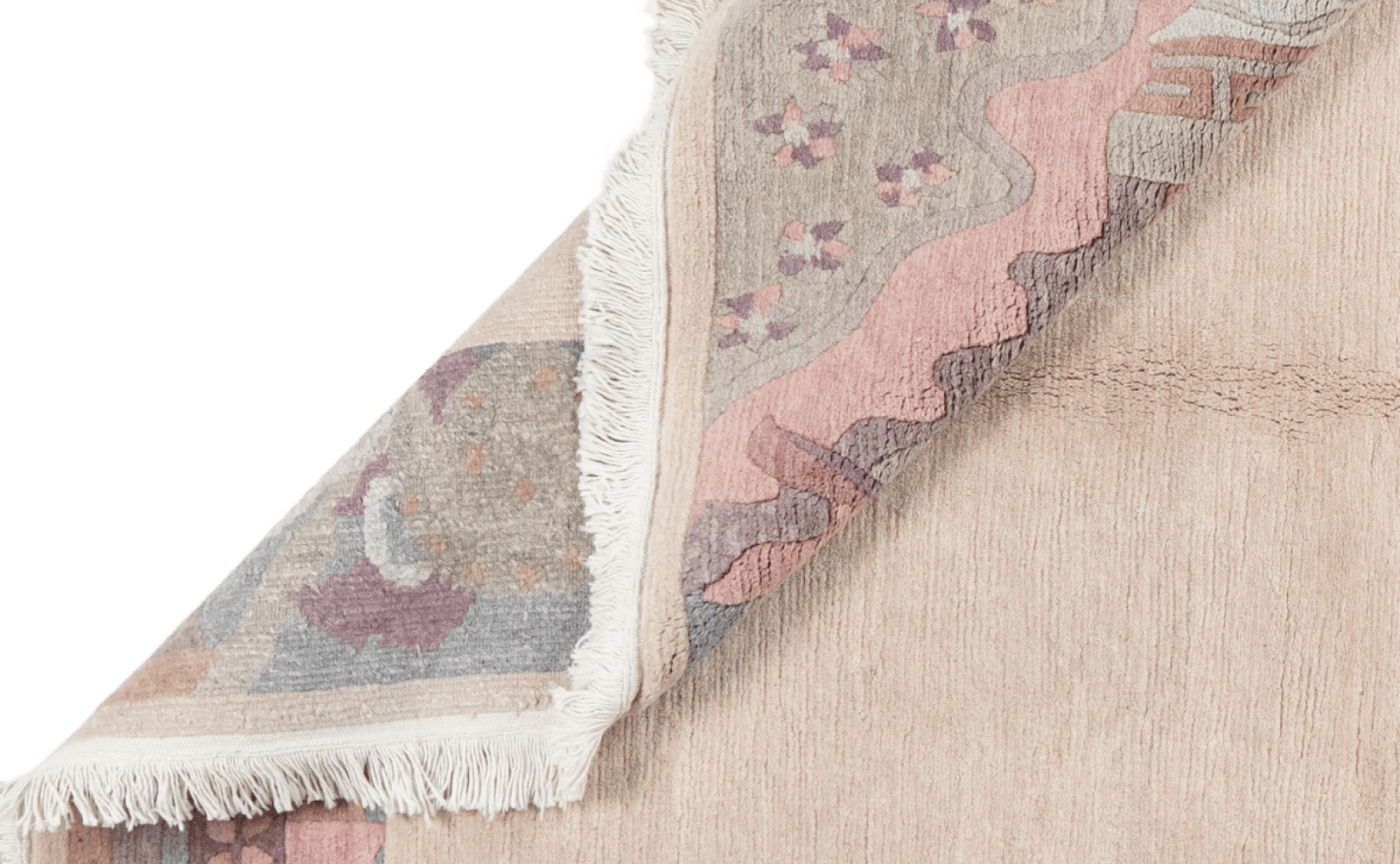 Nepal Asha — Hand-knotted, 172x222 cm, Beige, 100% Virgin Wool | View 5
