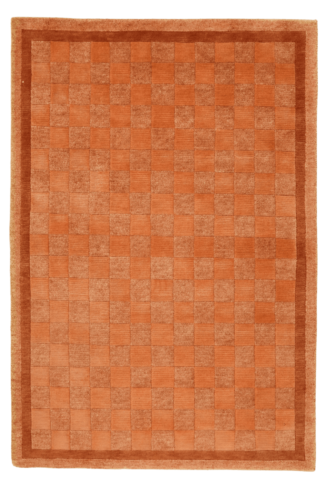 Nepal Babita — Hand-knotted, 123x178 cm, Orange, 100% Virgin Wool | Main view