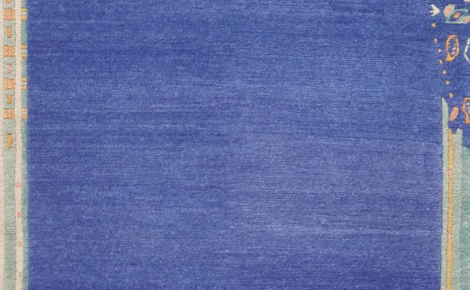 Nepal Komal — Hand-knotted, 102x198 cm, Blue, 100% Virgin Wool | View 4