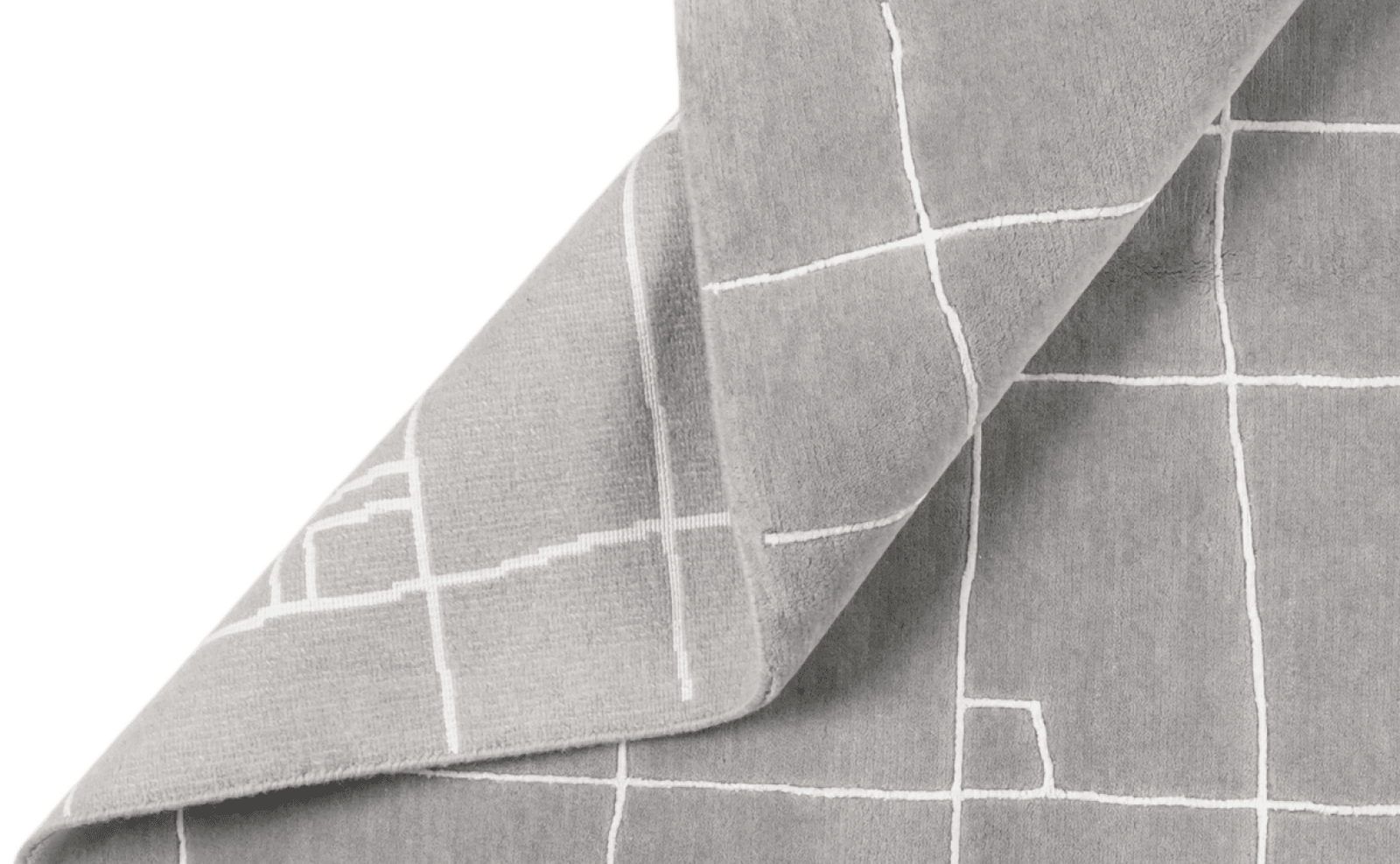 Nepal Sarina — Hand-knotted, 145x202 cm, Grey, 100% Virgin Wool | View 5