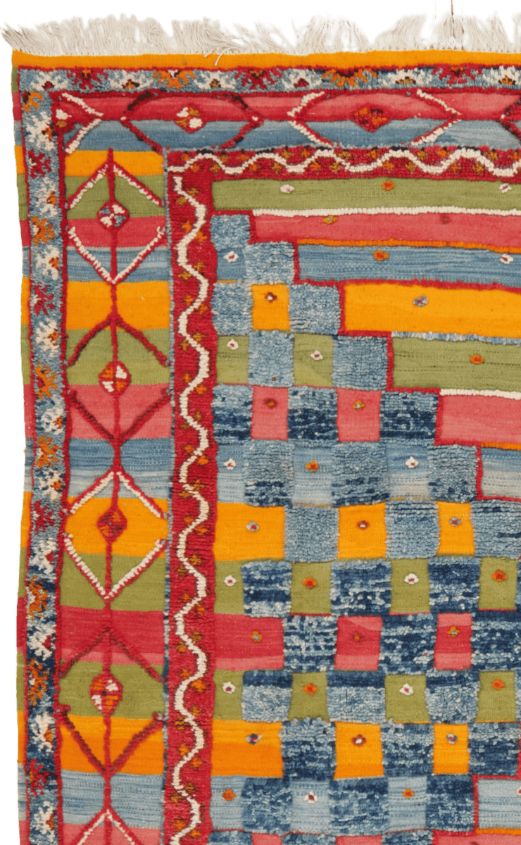 Marokko — Hand-knotted, 195x267 cm, Multicolor, 100% Virgin Wool | View 3