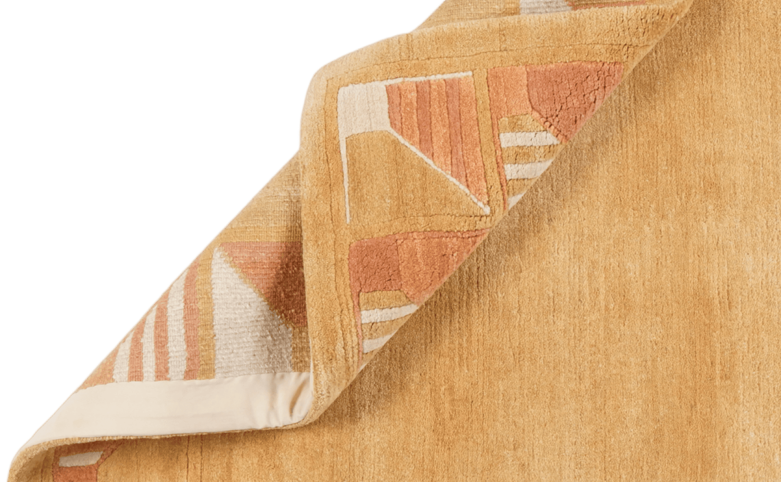 Nepal Binita — Hand-knotted, 120x180 cm, Yellow, 100% Virgin Wool | View 5