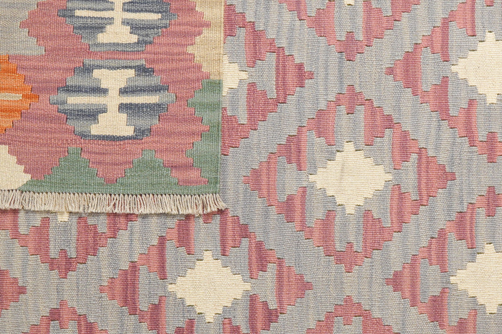 Kelim Gashgai — Handgefertigt, 206x153 cm, Bunt, 100% Virgin Wool | View 7