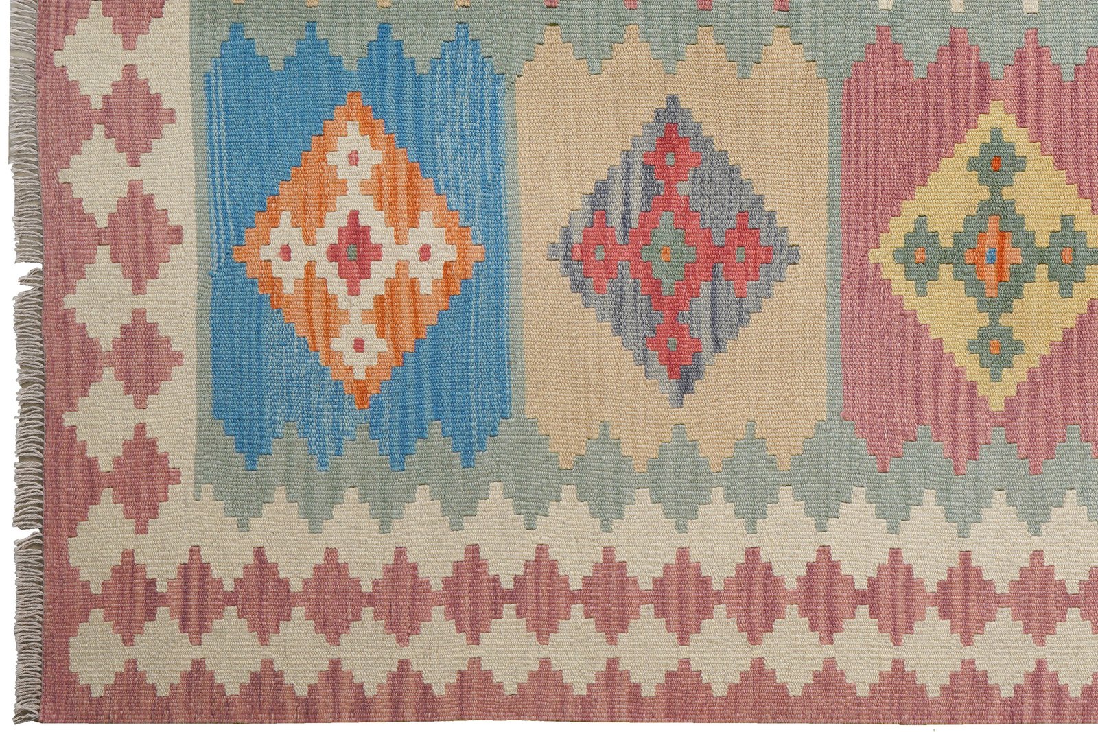 Kelim Gashgai — Handmade, 170x227 cm, Multicolor, 100% Virgin Wool | View 3