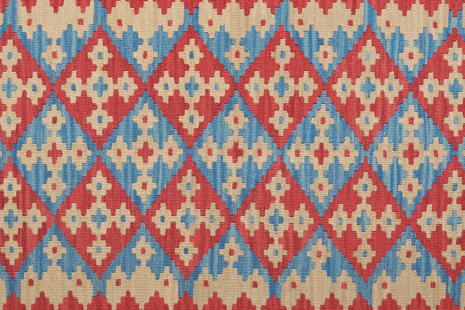 Kelim Gashgai — Handmade, 172x232 cm, Red, 100% Virgin Wool | View 5