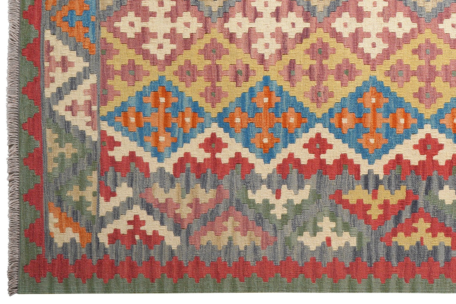 Kelim Gashgai — Handmade, 175x235 cm, Multicolor, 100% Virgin Wool | View 3