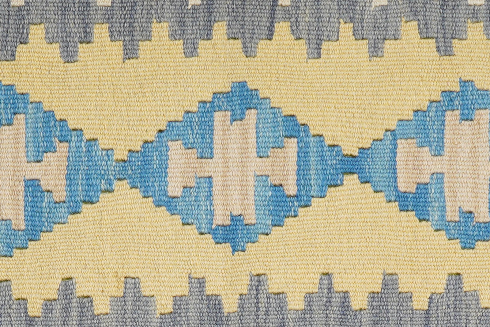 Kelim Gashgai — Handgefertigt, 191x60 cm, Grau, 100% Virgin Wool | View 6