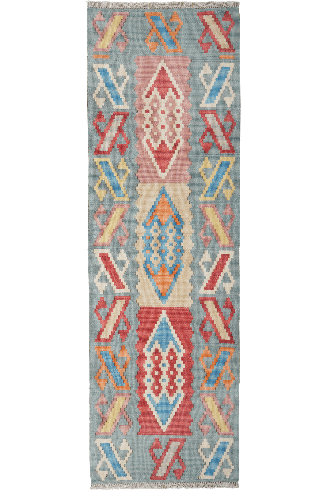 Kelim Gashgai — Handmade, 62x196 cm, Multicolor, 100% Virgin Wool | Main view