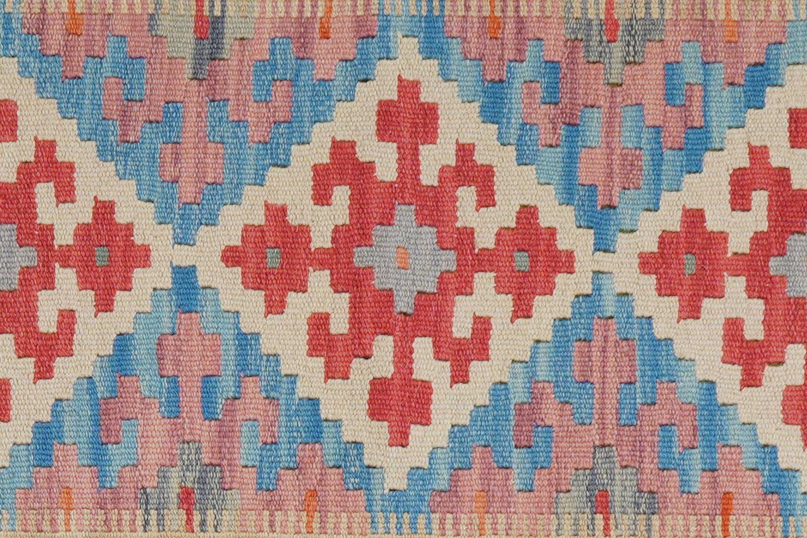 Kelim Gashgai — Handmade, 59x191 cm, Beige, 100% Virgin Wool | View 5
