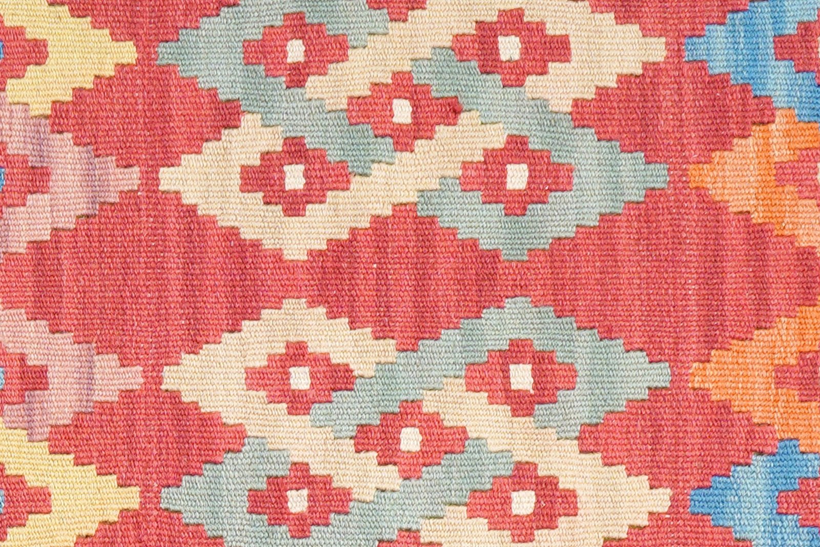 Kelim Gashgai — Handmade, 62x186 cm, Red, 100% Virgin Wool | View 5