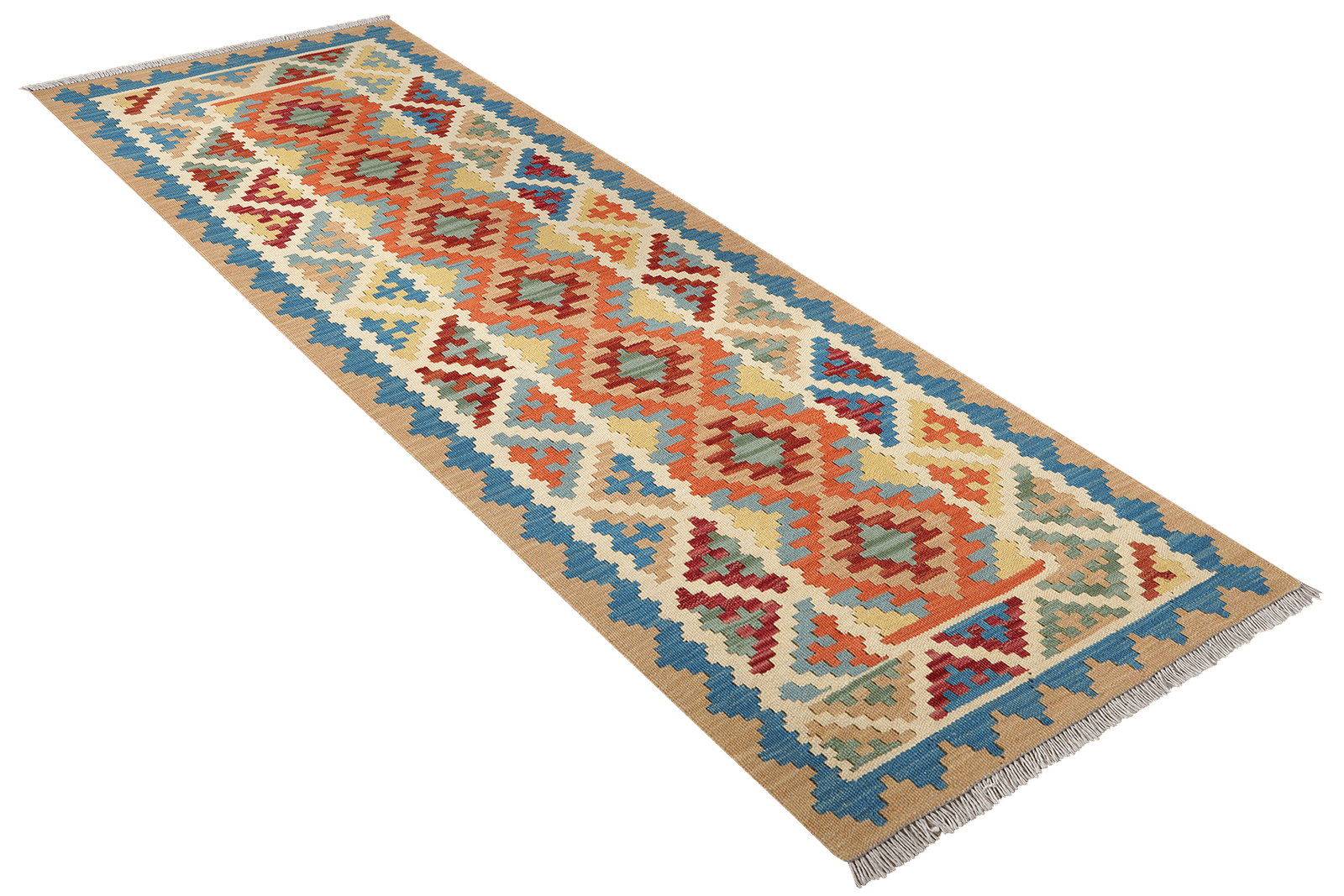 Kelim Gashgai — Handmade, 83x206 cm, Multicolor, 100% Virgin Wool | View 4