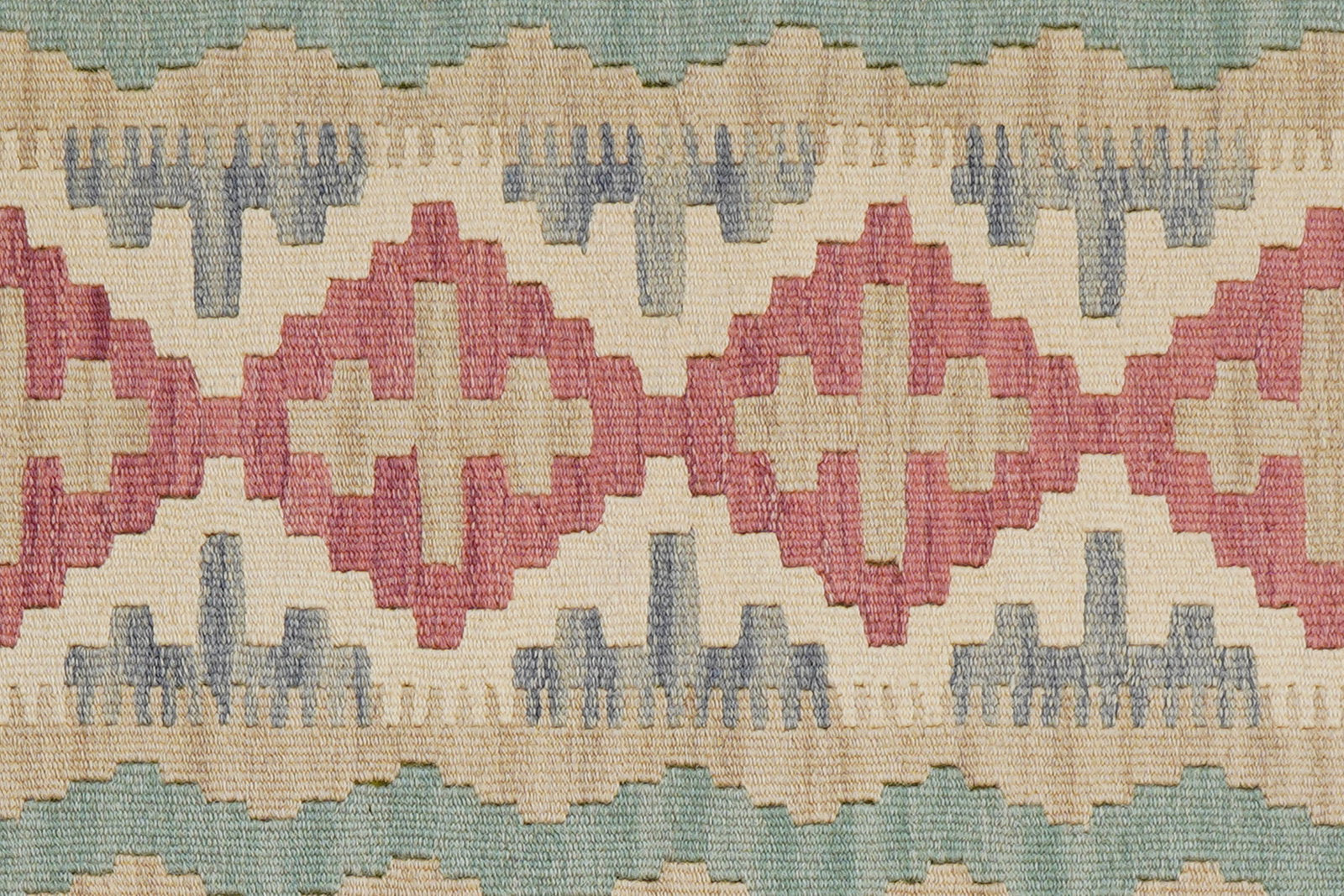 Kelim Gashgai — Handgefertigt, 243x87 cm, Rot, 100% Virgin Wool | View 6