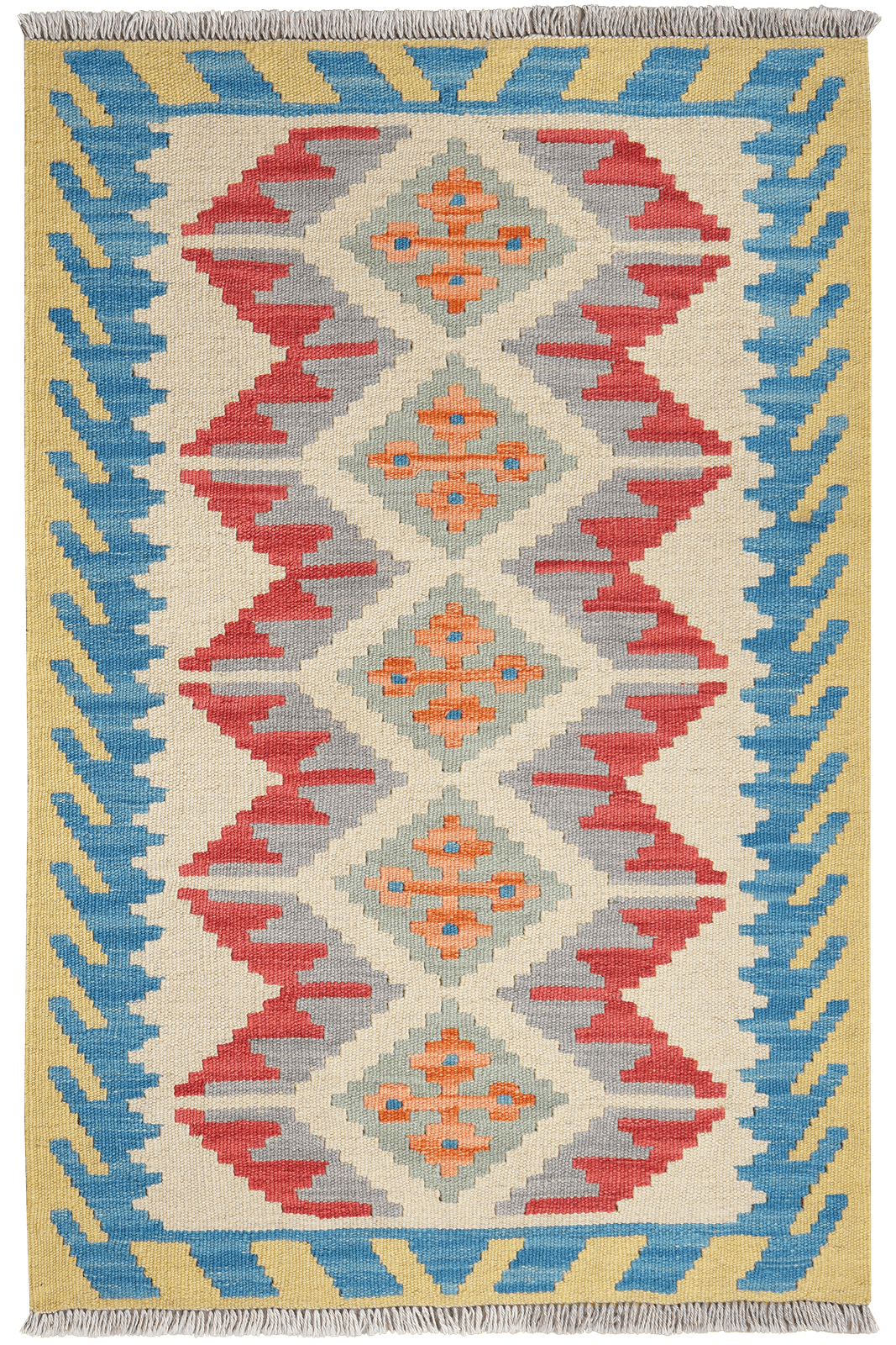 Kelim Gashgai — Handmade, 82x123 cm, Multicolor, 100% Virgin Wool | Main view
