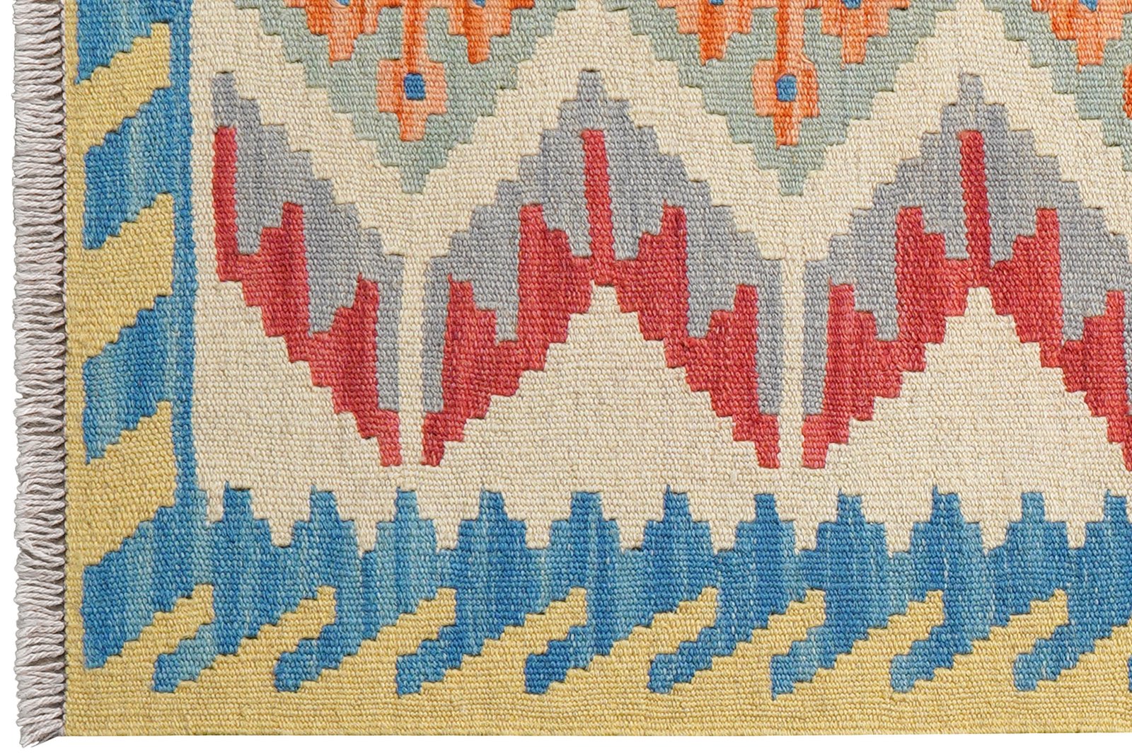 Kelim Gashgai — Handmade, 82x123 cm, Multicolor, 100% Virgin Wool | View 3