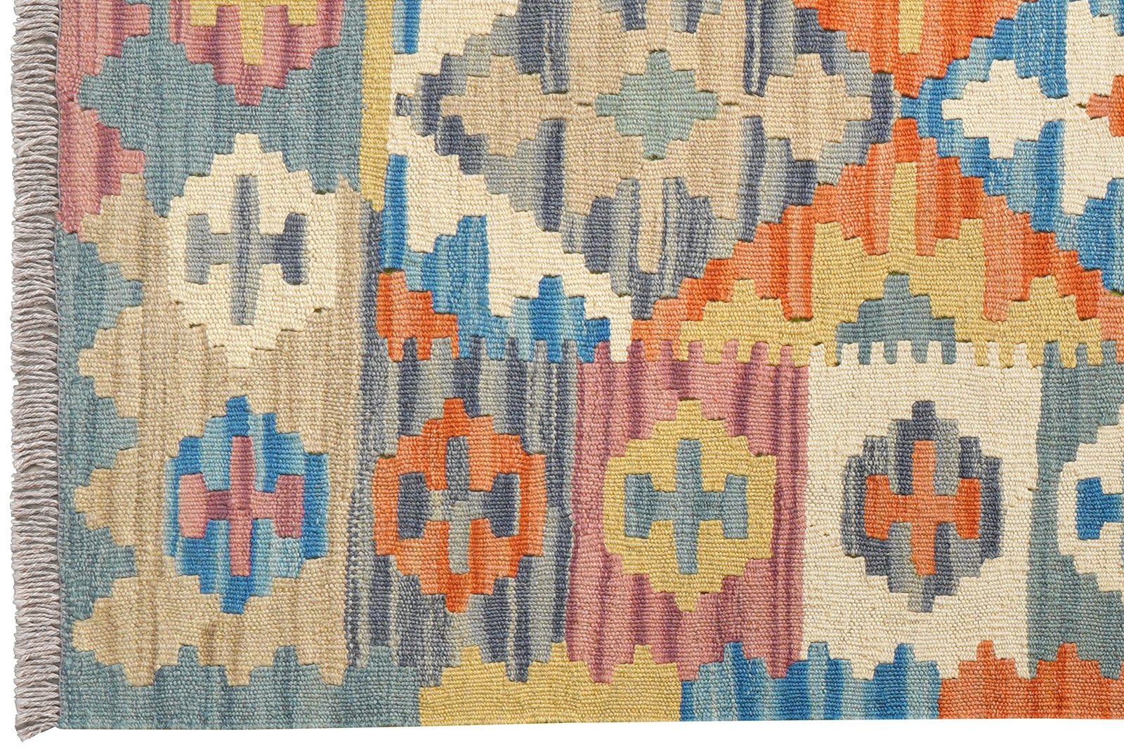 Kelim Gashgai — Handmade, 102x151 cm, Multicolor, 100% Virgin Wool | View 3