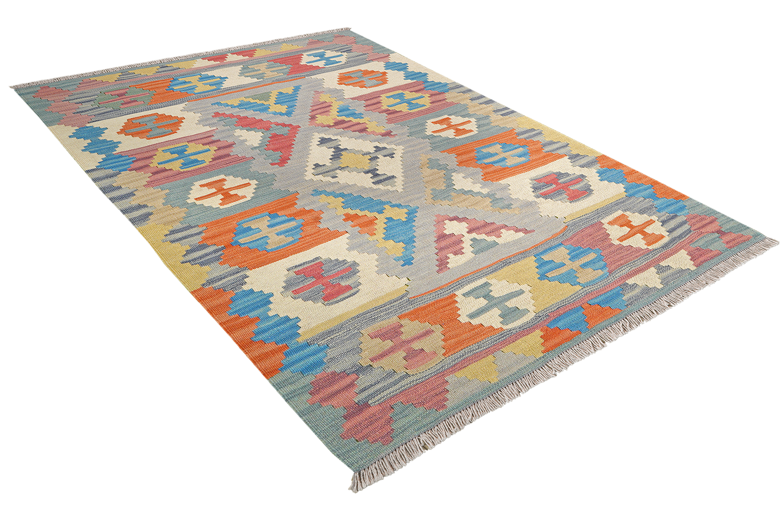 Kelim Gashgai — Handgefertigt, 153x106 cm, Bunt, 100% Virgin Wool | View 5