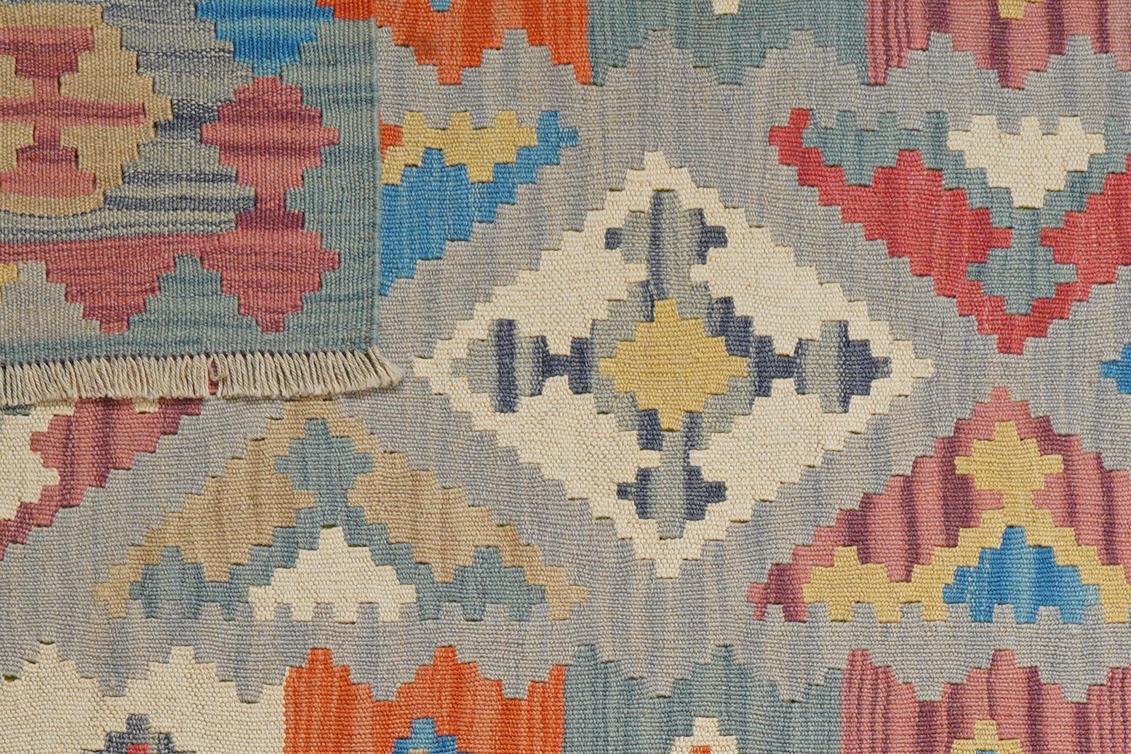 Kelim Gashgai — Handgefertigt, 153x106 cm, Bunt, 100% Virgin Wool | View 7
