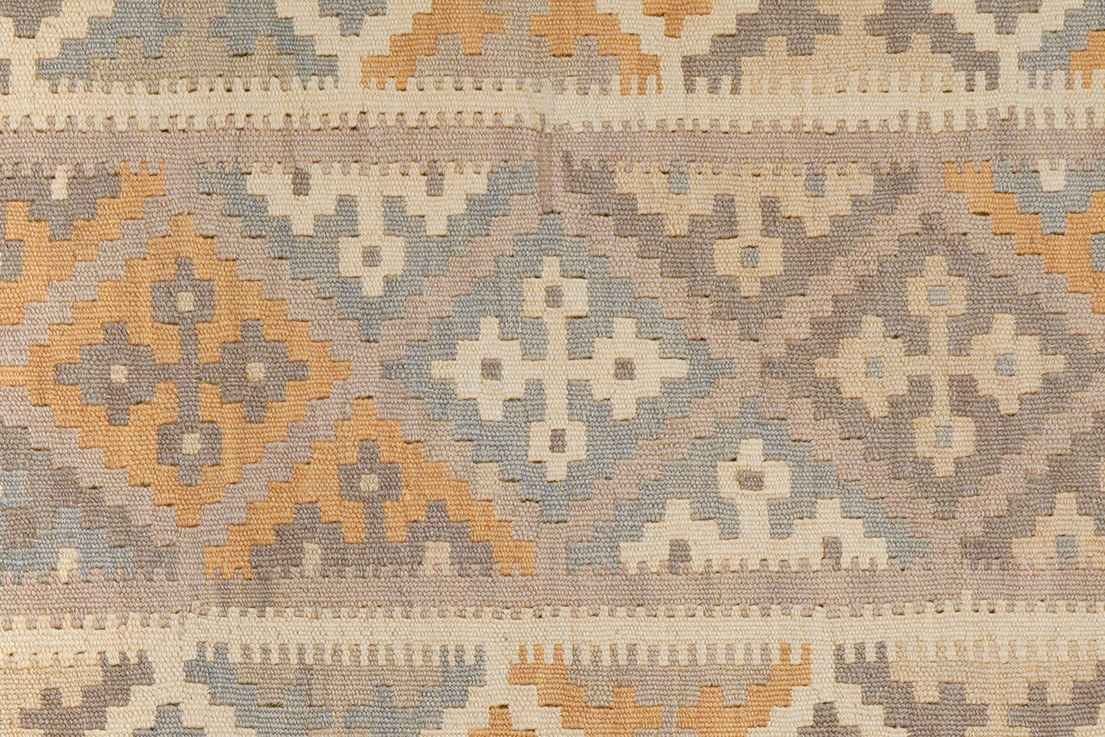 Kelim Gashgai — Handmade, 82x197 cm, Grey, 100% Virgin Wool | View 5