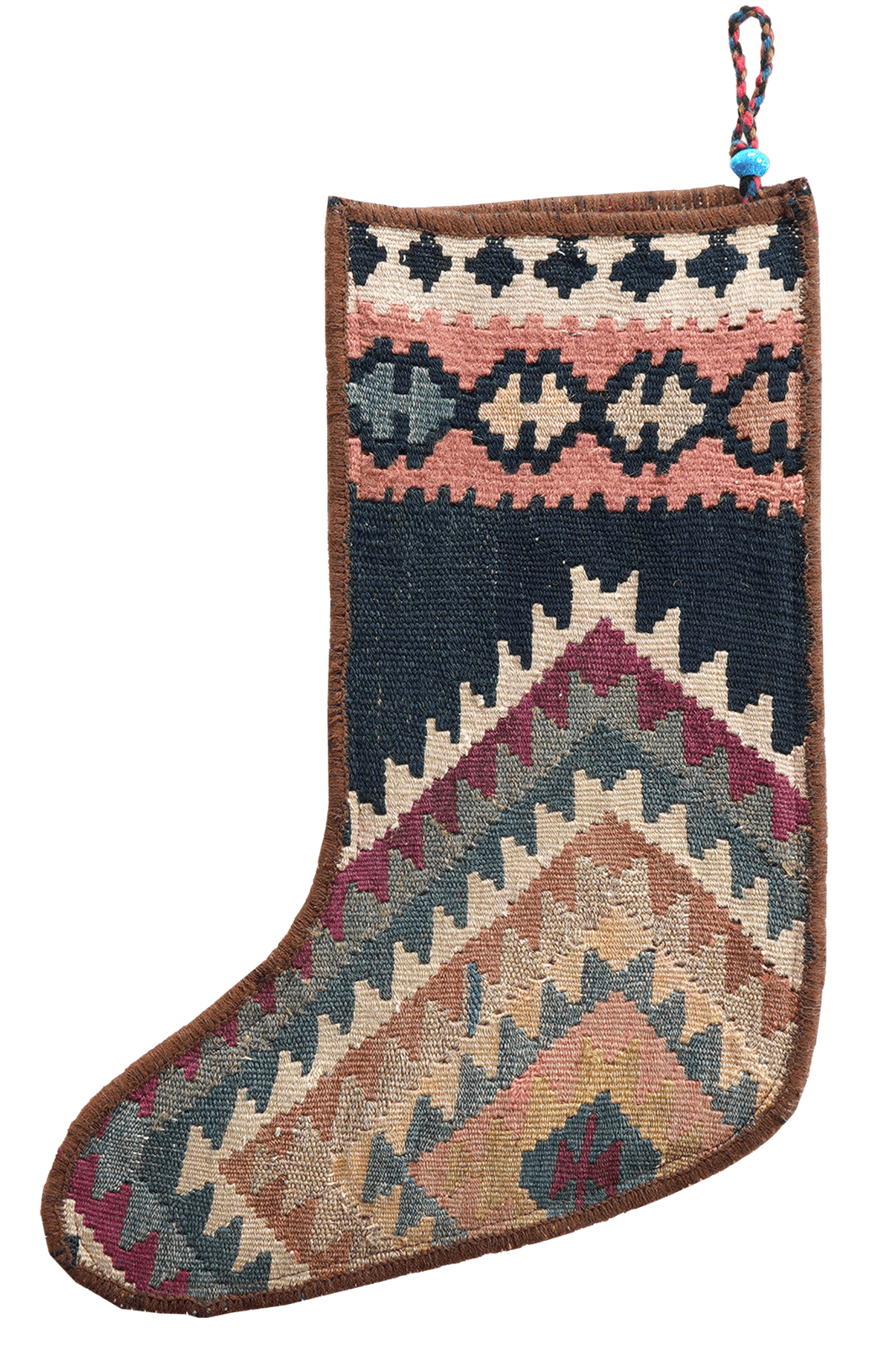 Weihnachtsstrumpf — Hand-knotted, 56x41 cm, Multicolor, 100% Virgin Wool | View 3