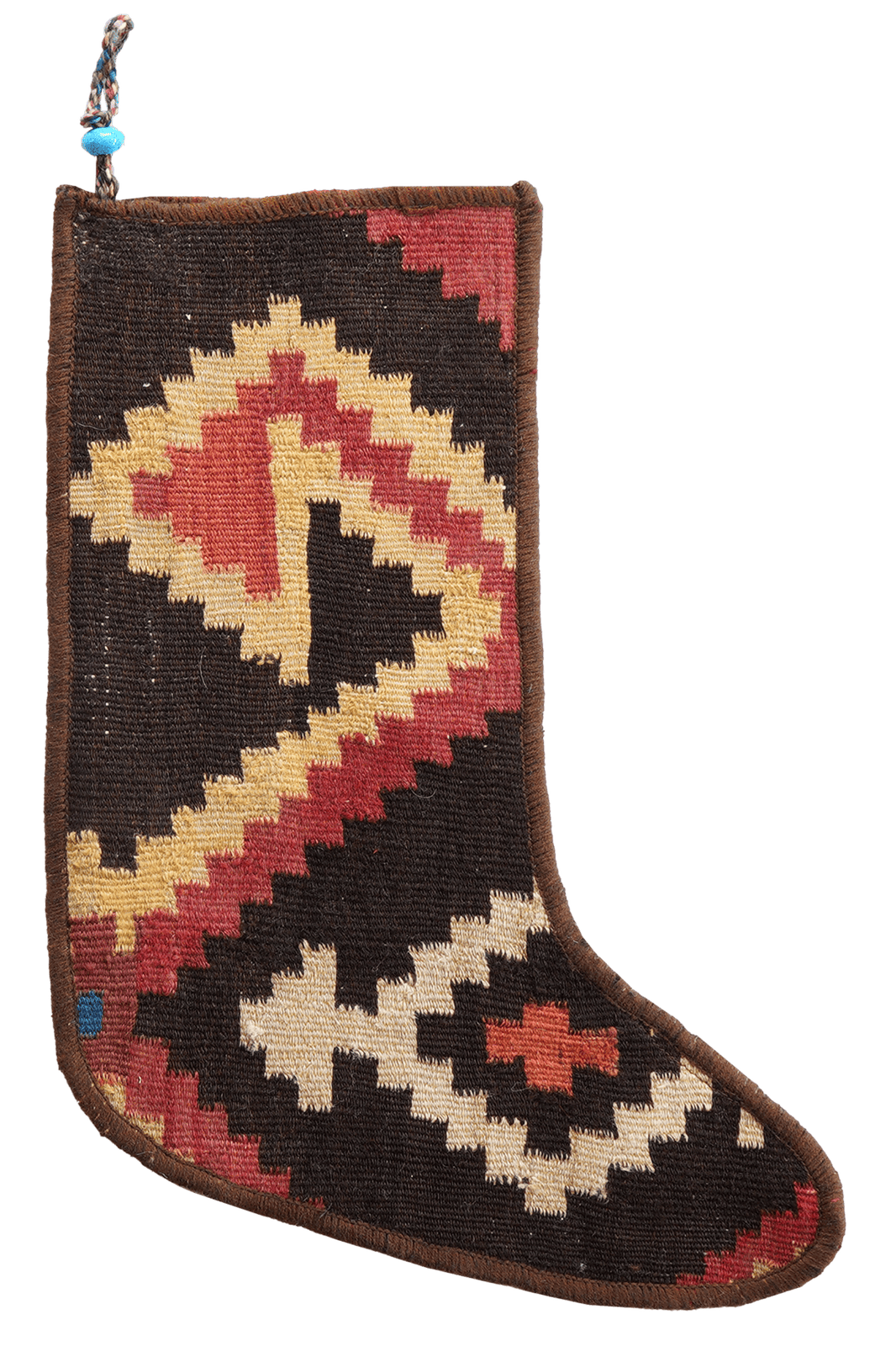 Weihnachtsstrumpf — Hand-knotted, 56x41 cm, Multicolor, 100% Virgin Wool | Main view