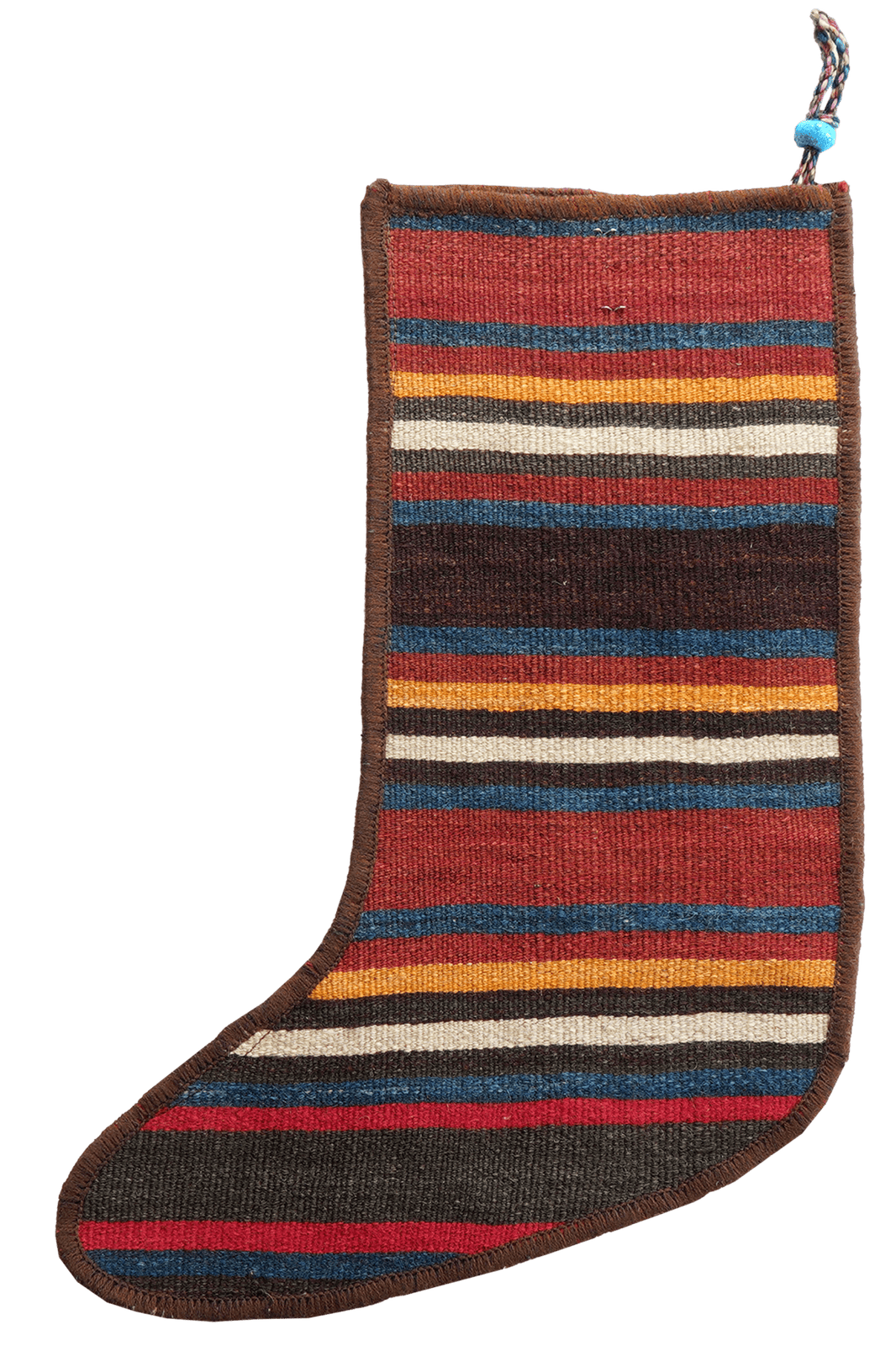 Weihnachtsstrumpf — Hand-knotted, 56x41 cm, Multicolor, 100% Virgin Wool | View 3
