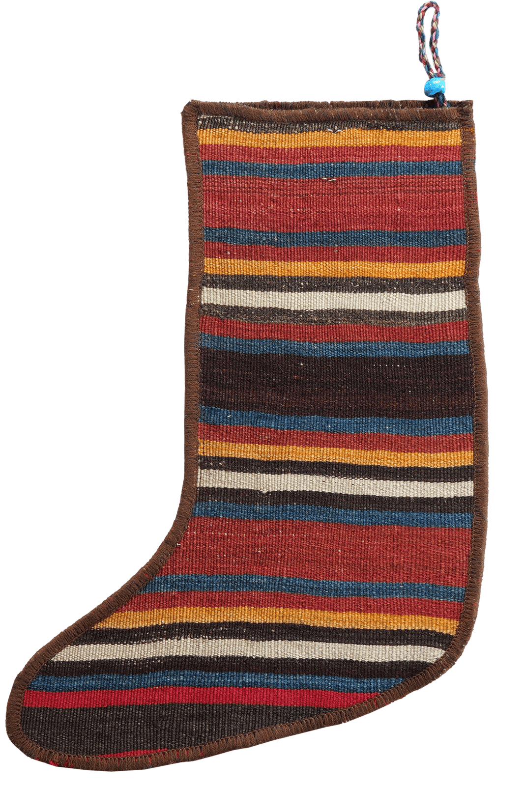 Weihnachtsstrumpf — Hand-knotted, 56x41 cm, Multicolor, 100% Virgin Wool | View 3