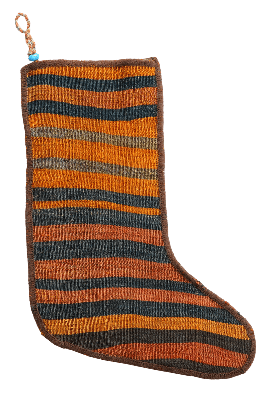 Weihnachtsstrumpf — Hand-knotted, 56x41 cm, Multicolor, 100% Virgin Wool | Main view