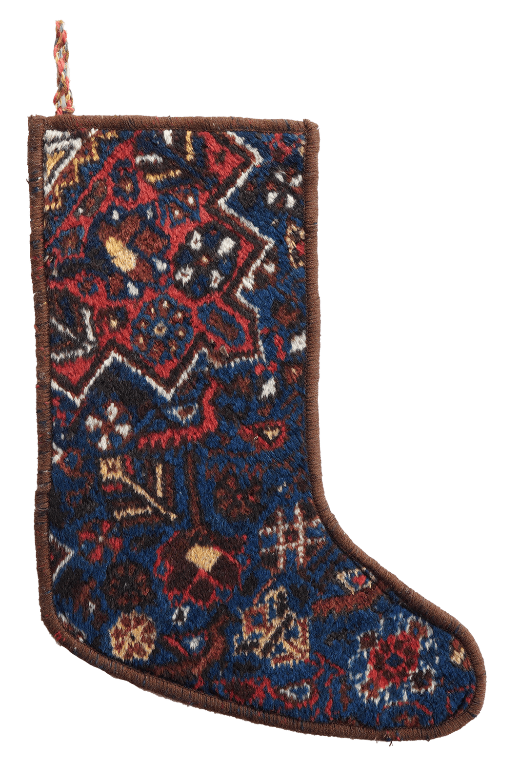 Weihnachtsstrumpf — Hand-knotted, 56x41 cm, Multicolor, 100% Virgin Wool | Main view