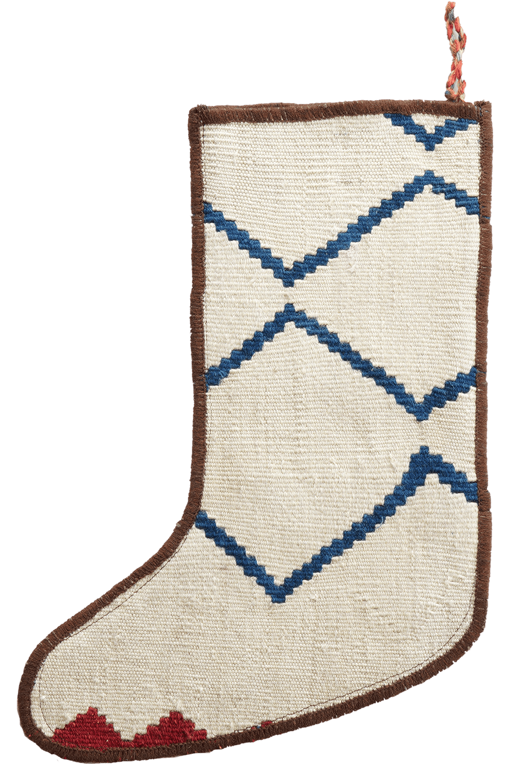 Weihnachtsstrumpf — Hand-knotted, 56x41 cm, Multicolor, 100% Virgin Wool | View 3