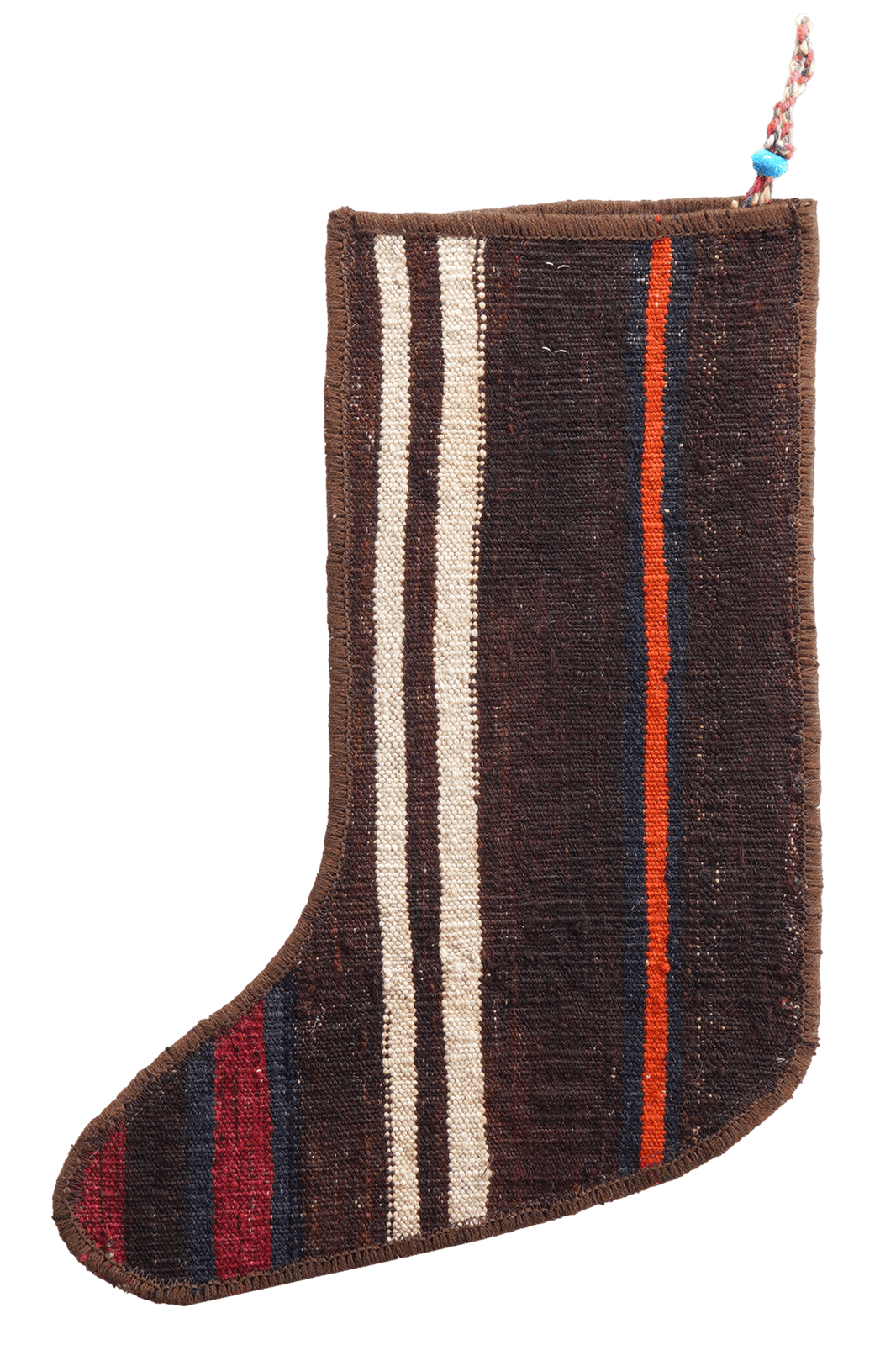 Weihnachtsstrumpf — Hand-knotted, 56x41 cm, Multicolor, 100% Virgin Wool | View 3
