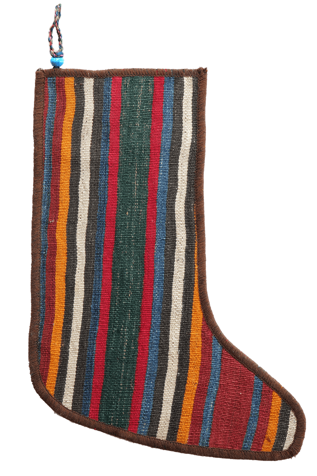 Weihnachtsstrumpf — Hand-knotted, 56x41 cm, Multicolor, 100% Virgin Wool | Main view