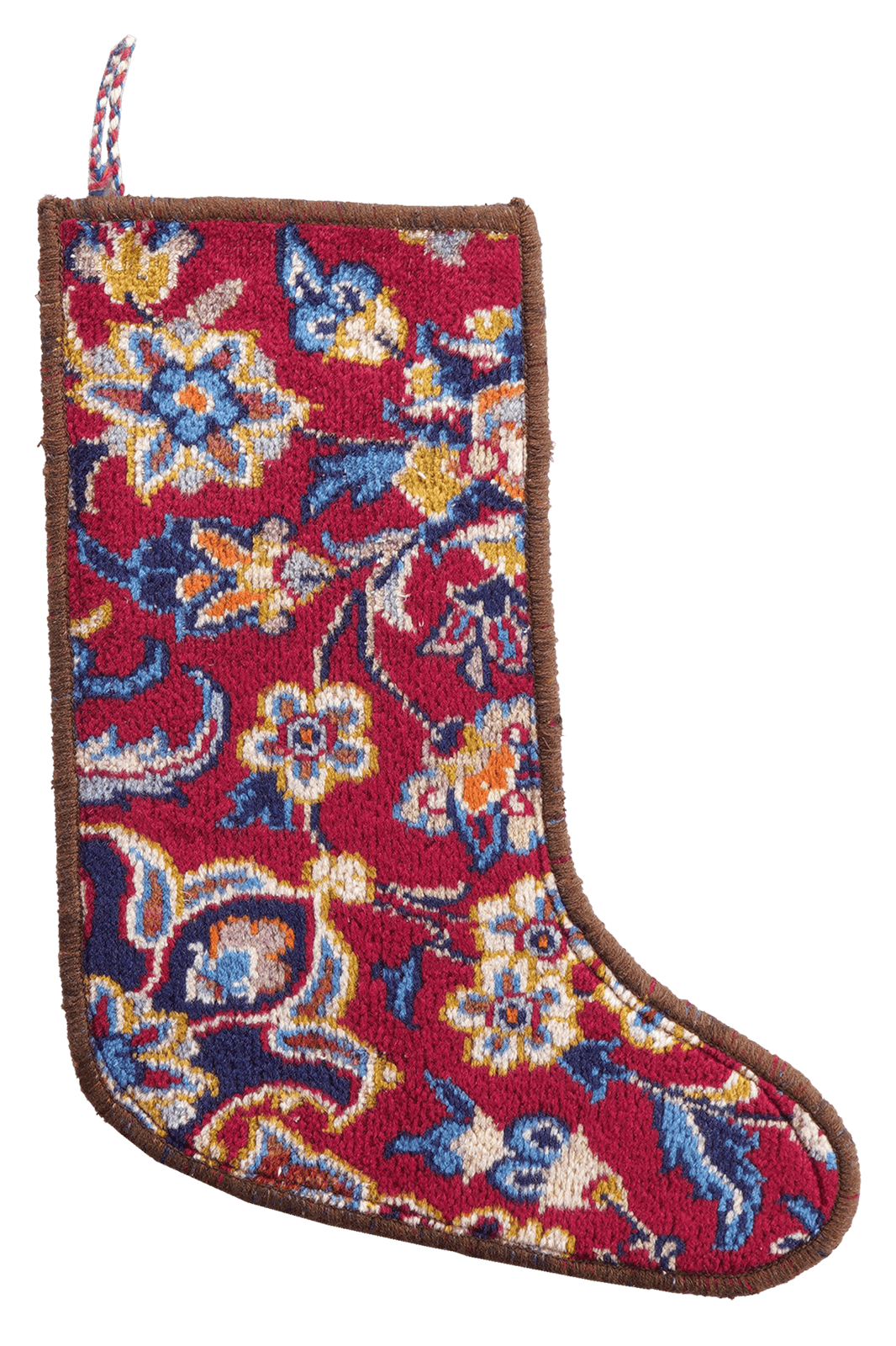 Weihnachtsstrumpf — Hand-knotted, 56x41 cm, Multicolor, 100% Virgin Wool | Main view