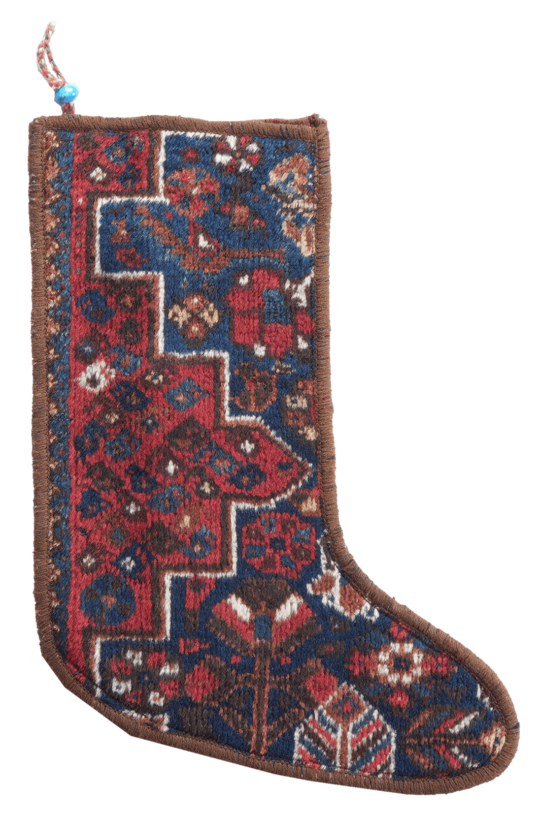Weihnachtsstrumpf — Hand-knotted, 56x41 cm, Multicolor, 100% Virgin Wool | Main view