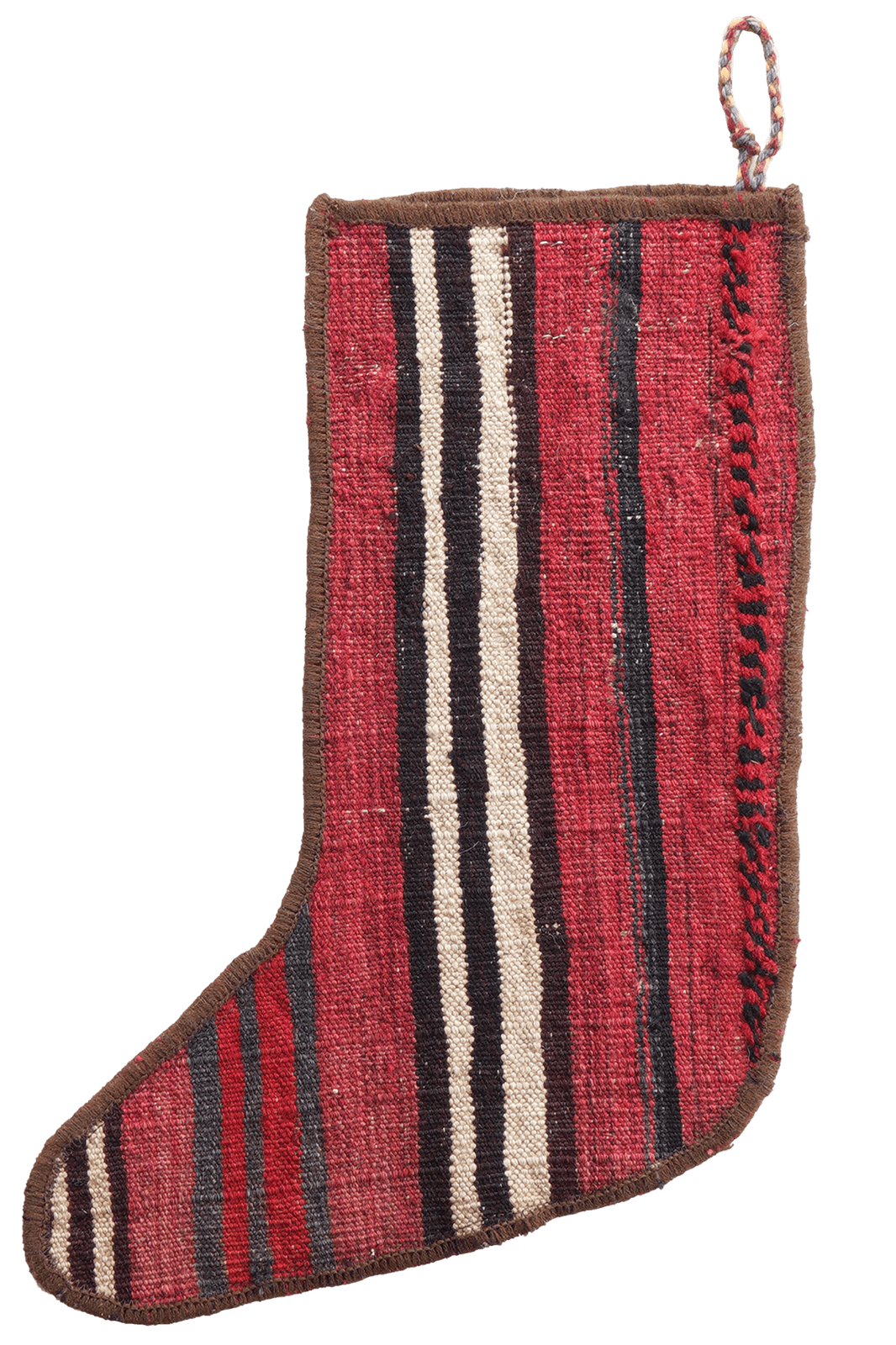 Weihnachtsstrumpf — Hand-knotted, 56x41 cm, Multicolor, 100% Virgin Wool | View 3
