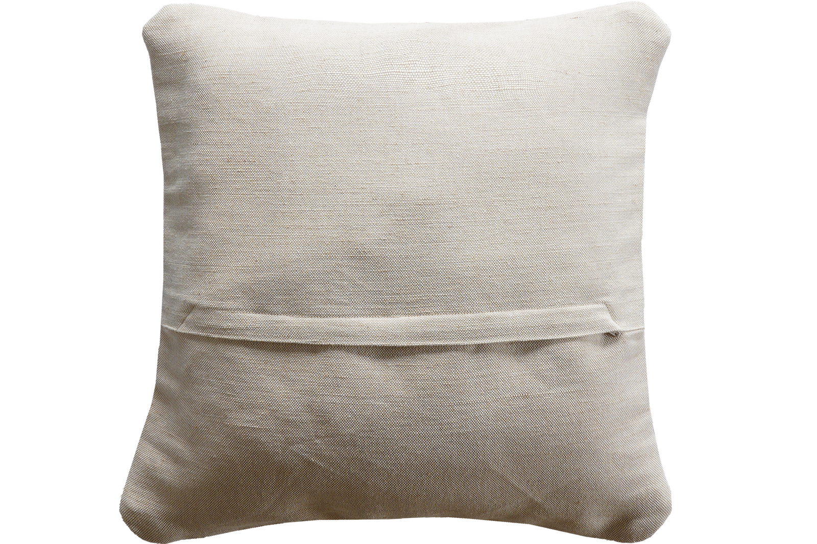 Kelim Kissen — Handgefertigt, 50x50 cm, Bunt, 100% Virgin Wool | Back view