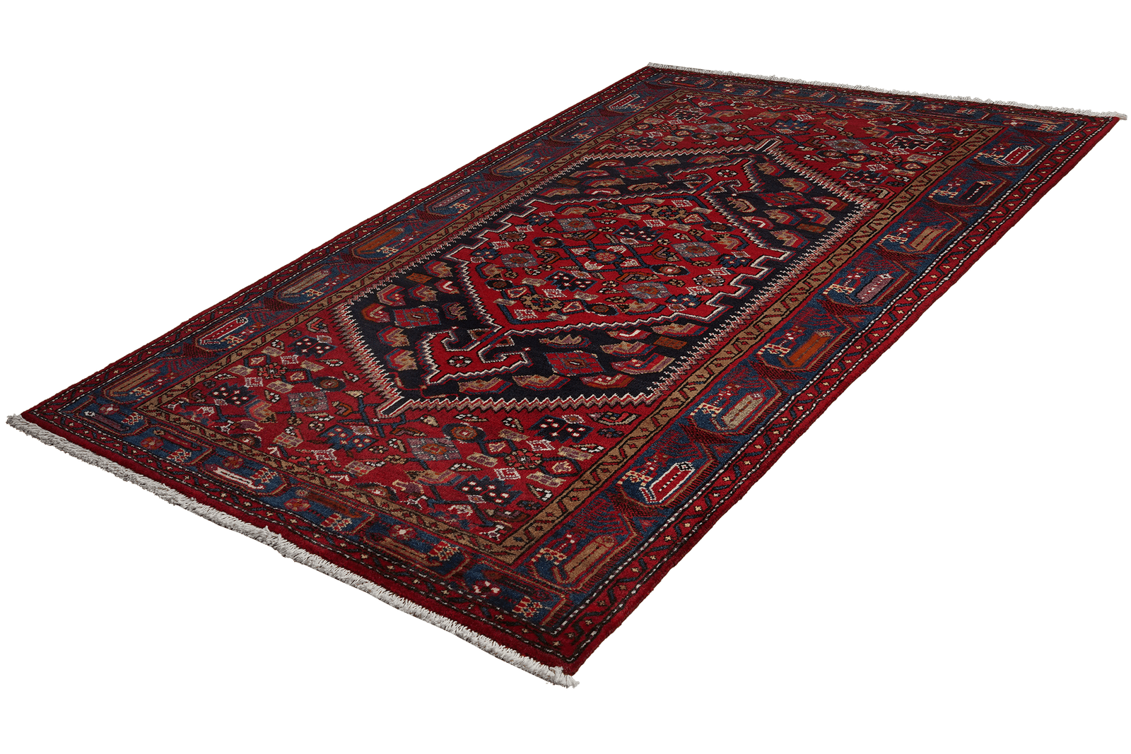 Khamseh — Hand-knotted, 133x221 cm, Blue, 100% Virgin Wool | View 5