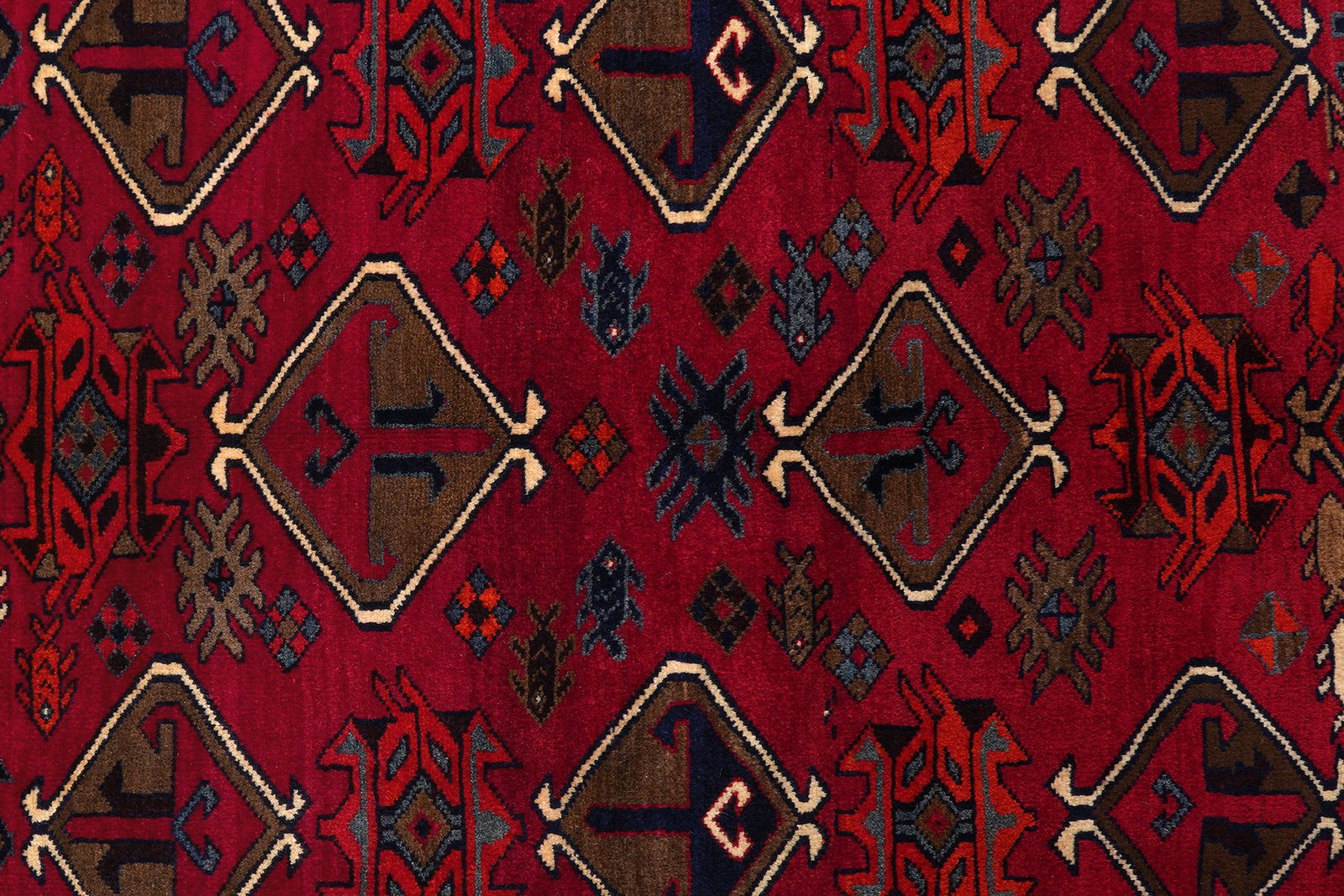 Lori — Hand-knotted, 180x214 cm, Red, 100% Virgin Wool | View 6