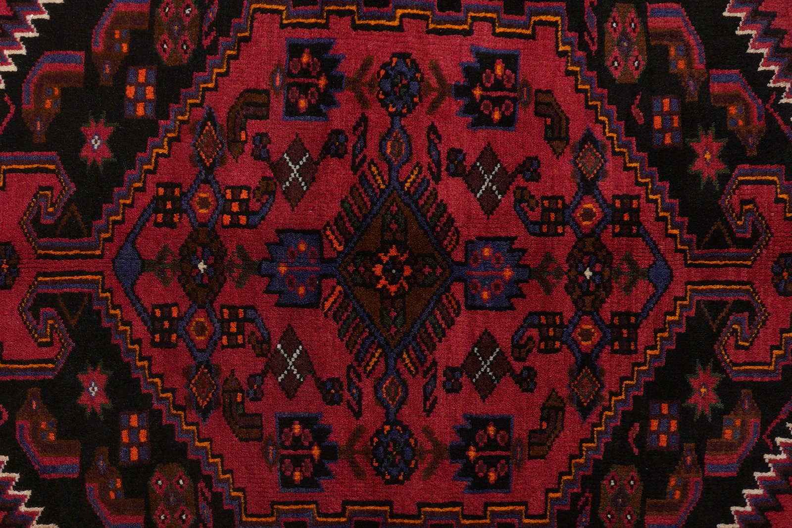 Khamseh — Hand-knotted, 133x222 cm, Blue, 100% Virgin Wool | View 6