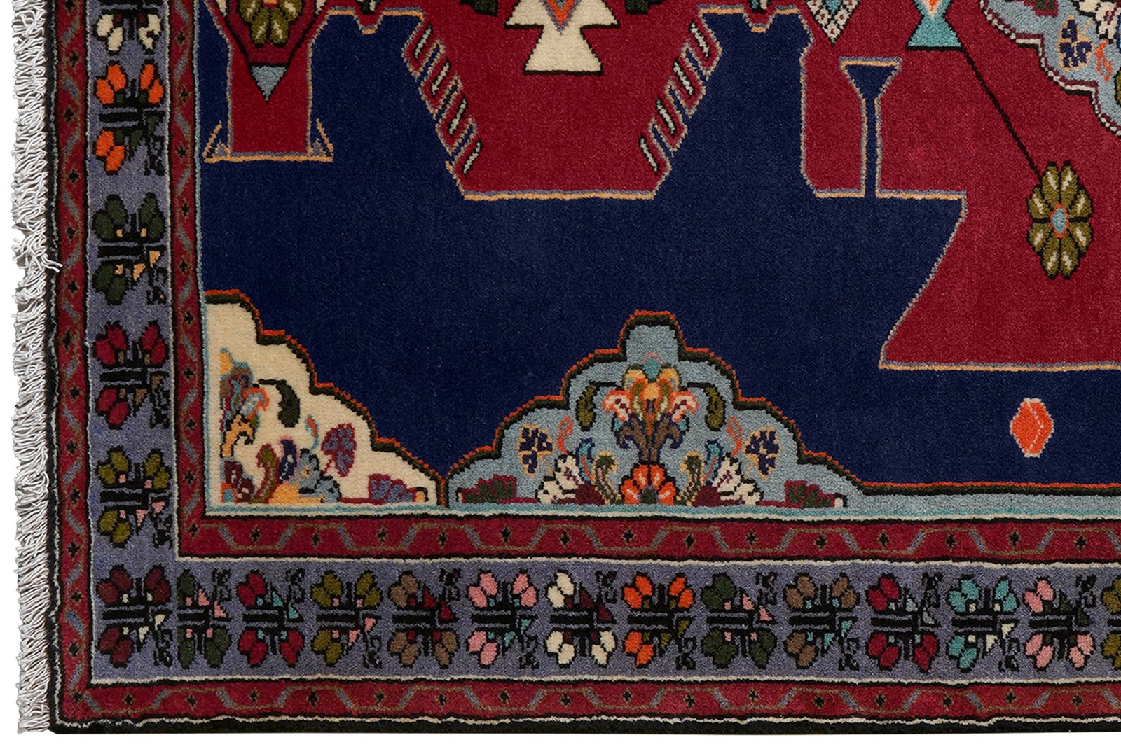 Tarom — Hand-knotted, 123x191 cm, Blue, 100% Virgin Wool | View 3
