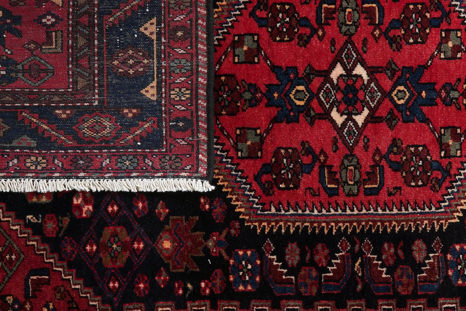 Khamseh — Hand-knotted, 141x228 cm, Black, 100% Virgin Wool | View 7